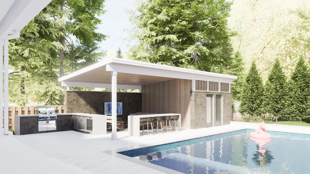 Rocky River Poolhouse — project view 1