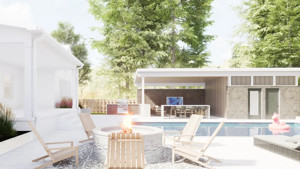 Rocky River Poolhouse — project view 2